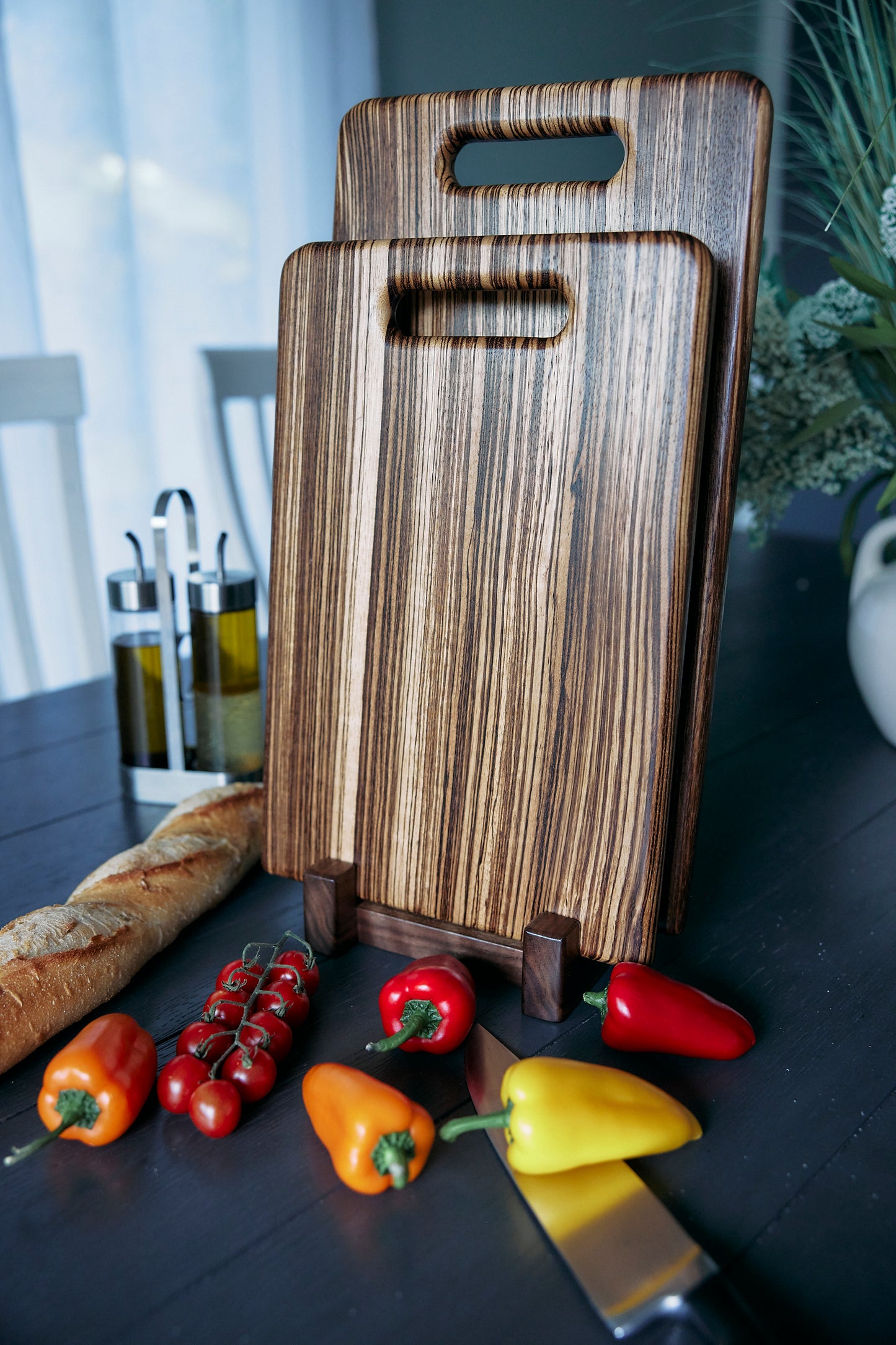 Zebrawood Cutting Board "Natural Charm"