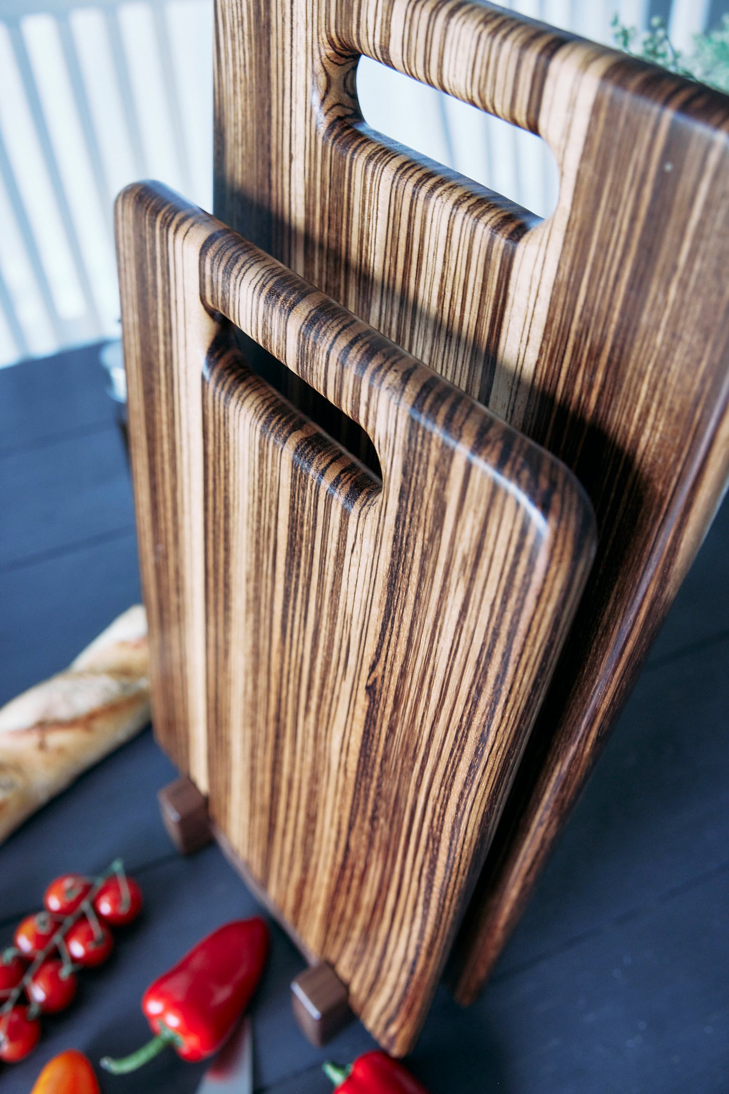 Zebrawood Cutting Board "Natural Charm"