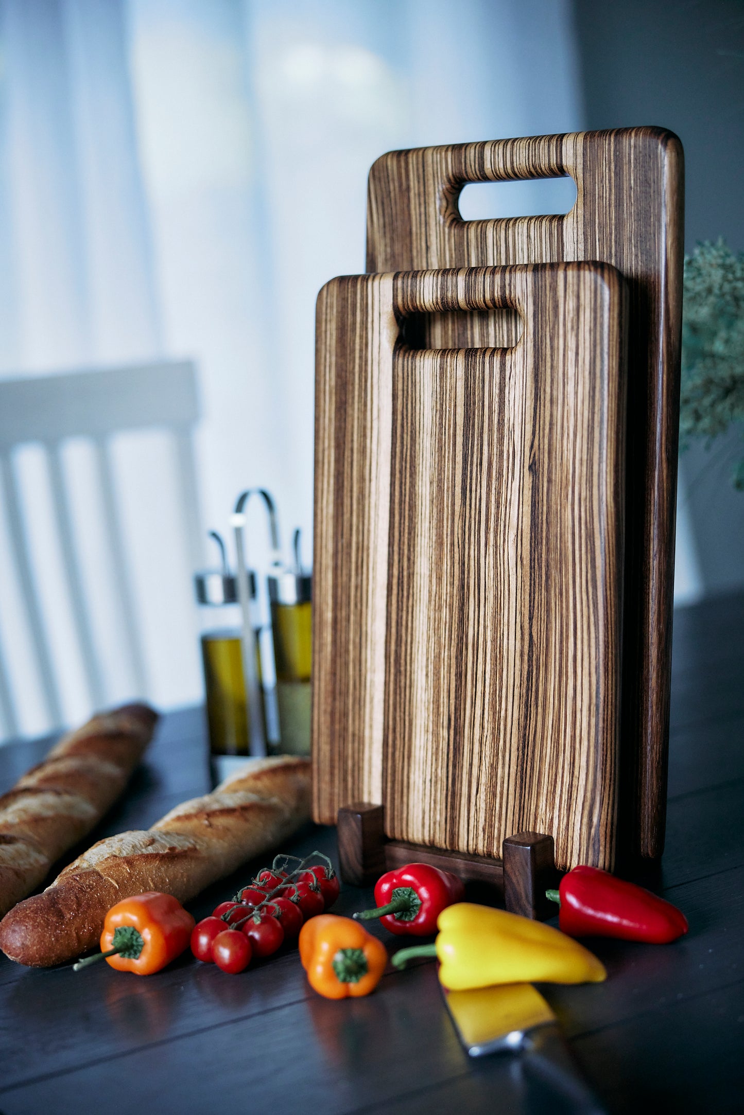 Zebrawood Cutting Board "Natural Charm"