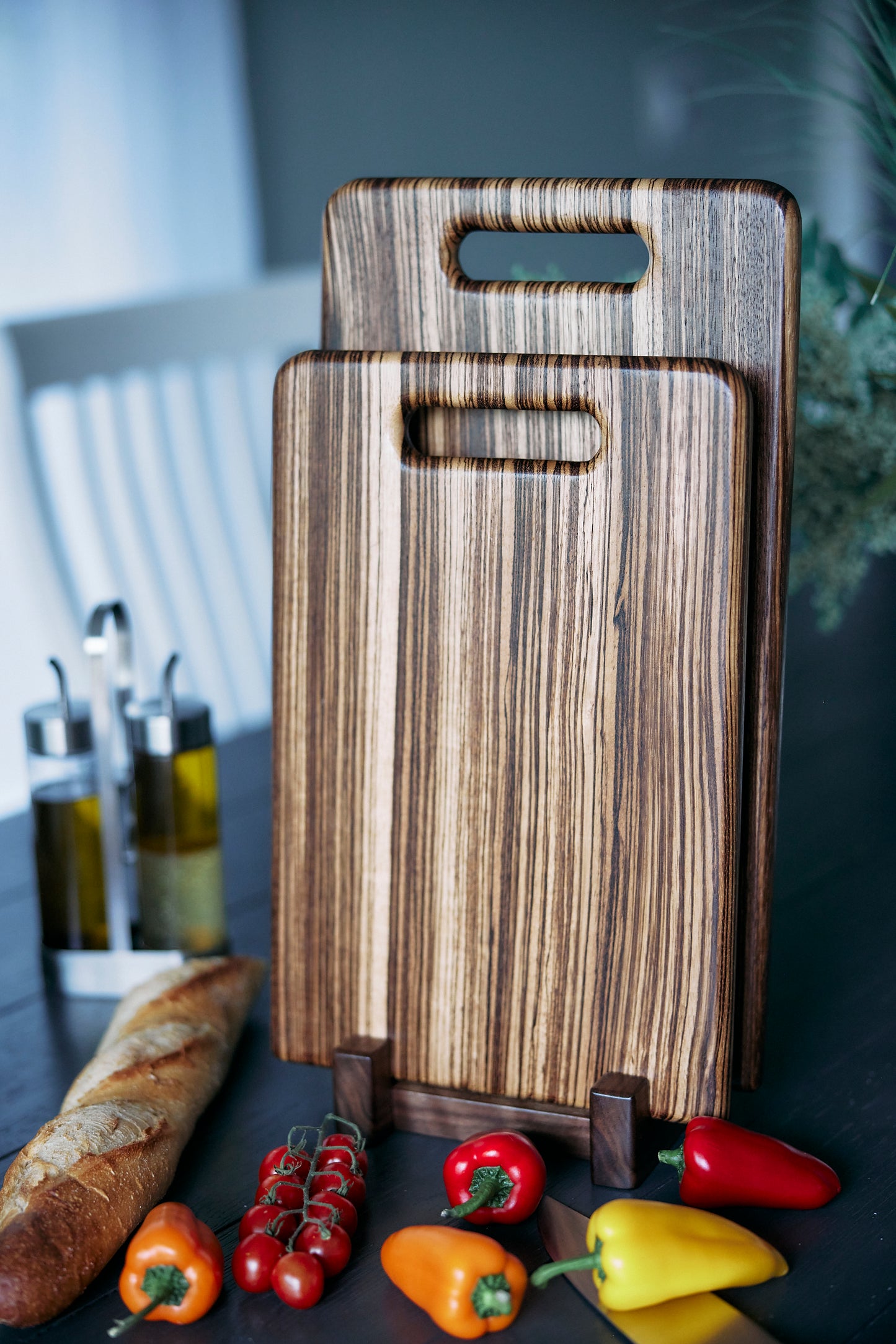 Zebrawood Cutting Board "Natural Charm"