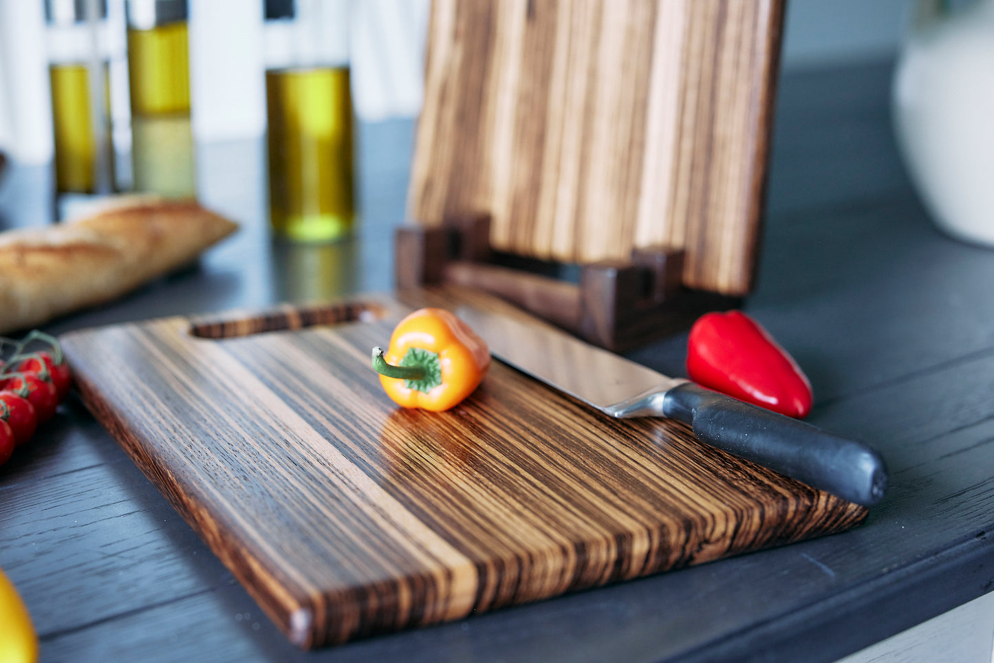 Zebrawood Cutting Board "Natural Charm"