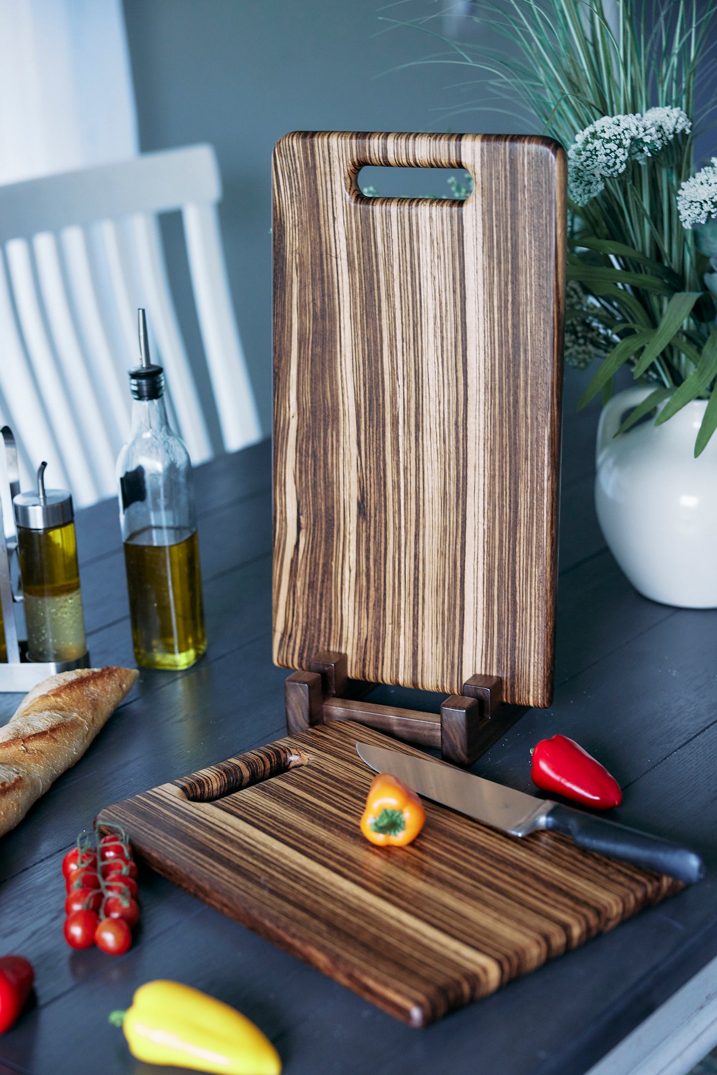 Zebrawood Cutting Board "Natural Charm"