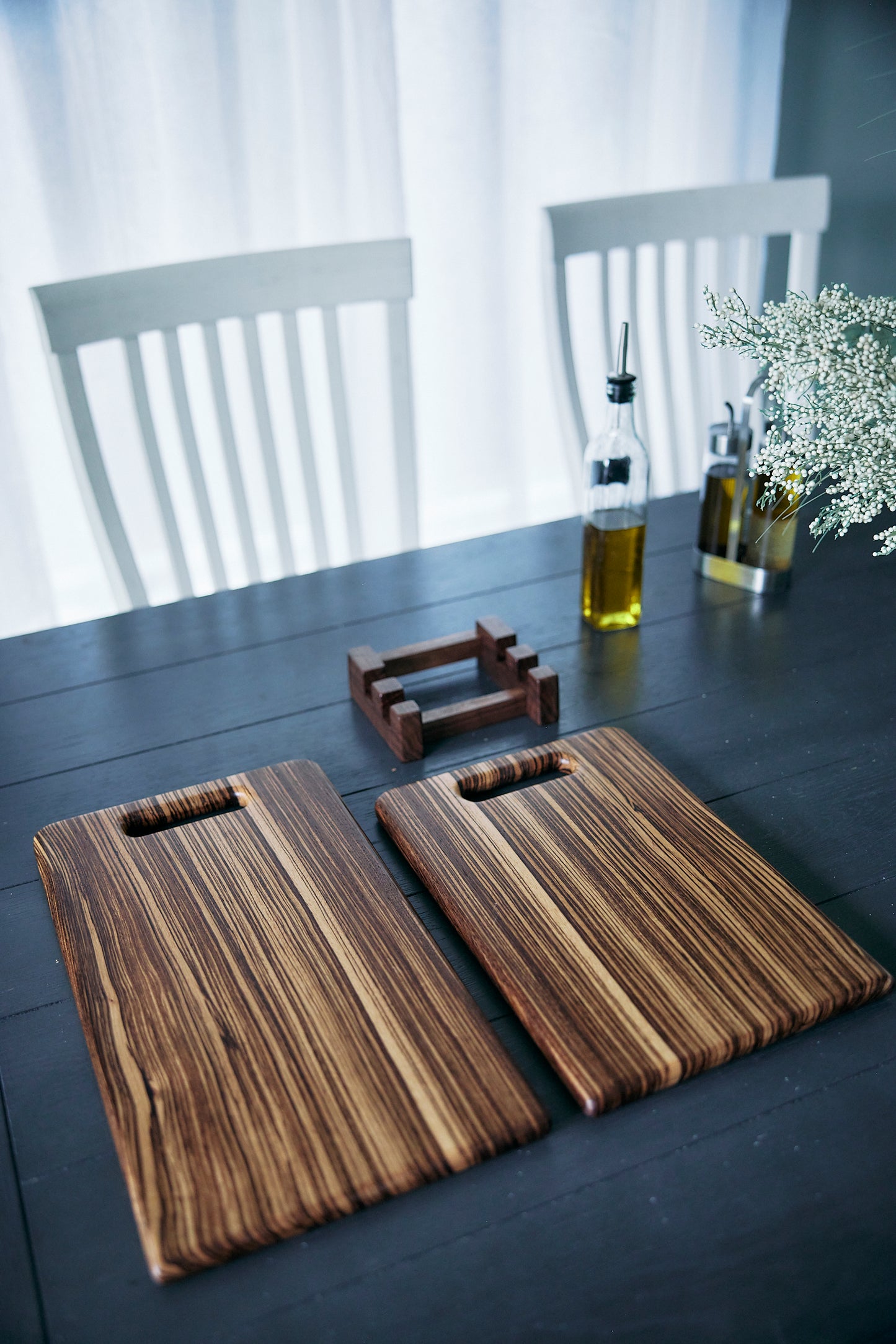 Zebrawood Cutting Board "Natural Charm"